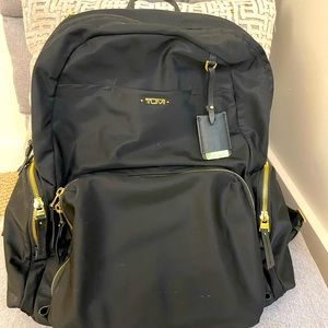 Tumi nylon voyageur black backpack